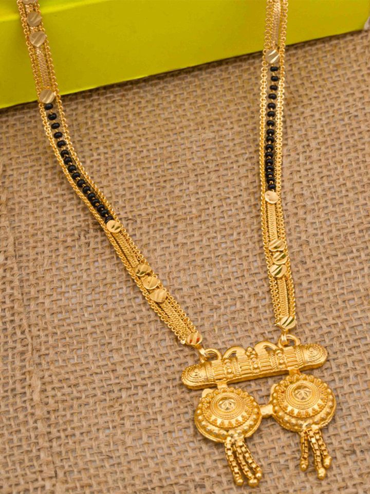 Buy Ramdev Art Fashion Jwellery Gold Plated Beaded Mangalsutra