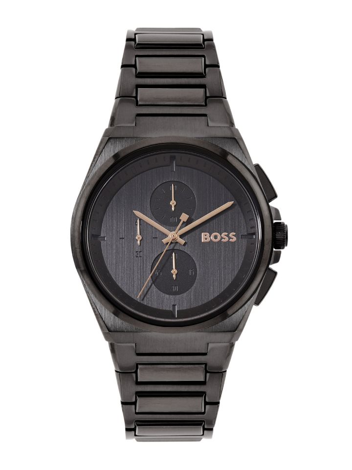 Buy Hugo Boss Men Steer Stainless Steel Bracelet Style Analogue Chronograph  Watch 1514068 - Watches for Men 24051698 | Myntra