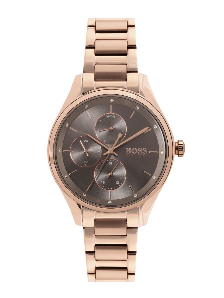 Hugo boss trophy sales watch rose gold