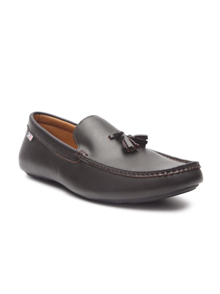 Buy Arrow Men Coffee Brown Leather Tassel Loafers Casual Shoes