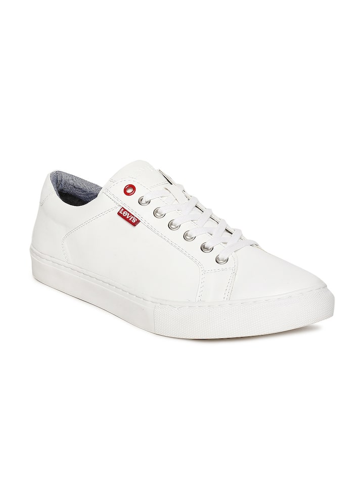 Buy Levis Men White Prellude Sneakers 