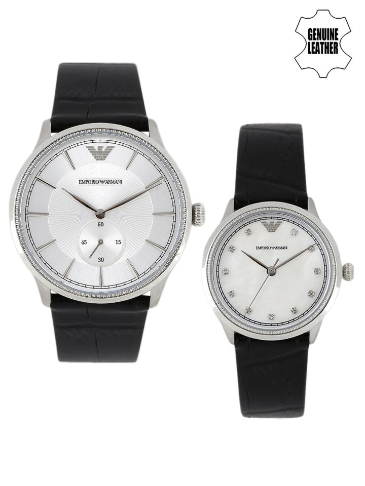 armani his and her watch set