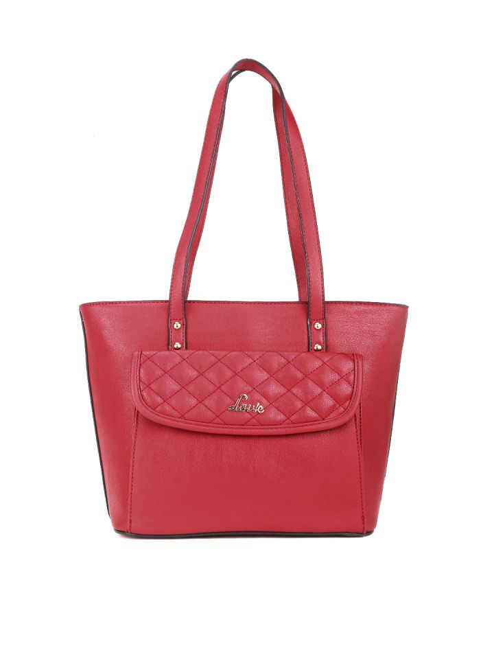 Lavie red solid shoulder bag top