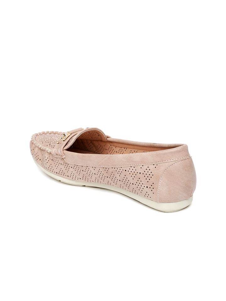 baby pink loafers