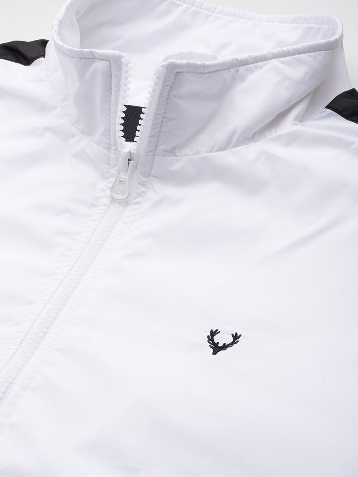 Buy Allen Solly Men Panelled Detail Bomber Jacket Jackets for