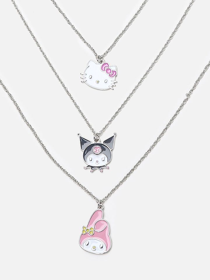 Hello Kitty Silver Necklace w/ Pendant | Tide Color x Sanrio - Magic Cosmos St