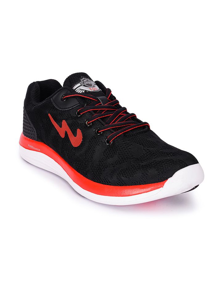 Buy Campus Men Zeal Black Running Shoes 