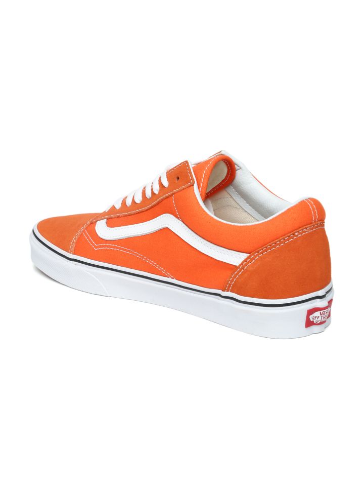 Orange vans low top online