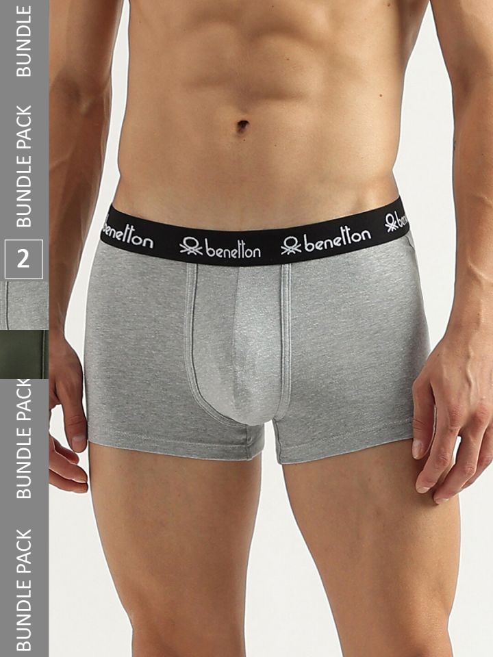 Buy United Colors Of Benetton Pack Of 2 Low Rise Trunks