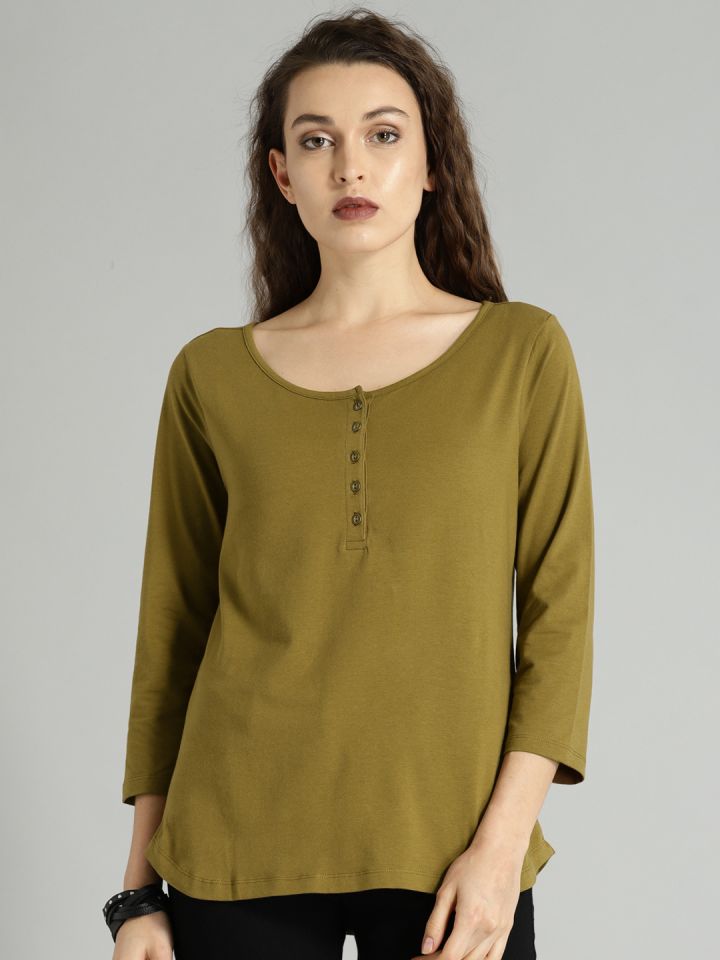 Henley t store shirt women