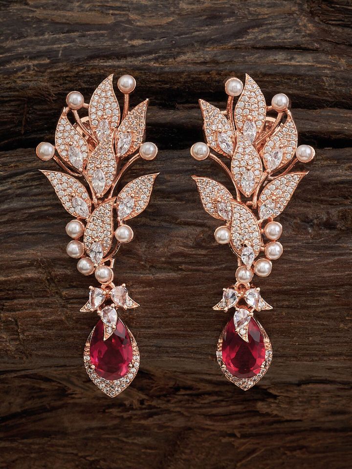 Rose gold earrings new arrivals costume jewellery