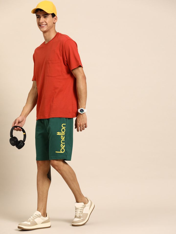 Buy United Colors Of Benetton Men Pure Cotton Slim Fit Jersey