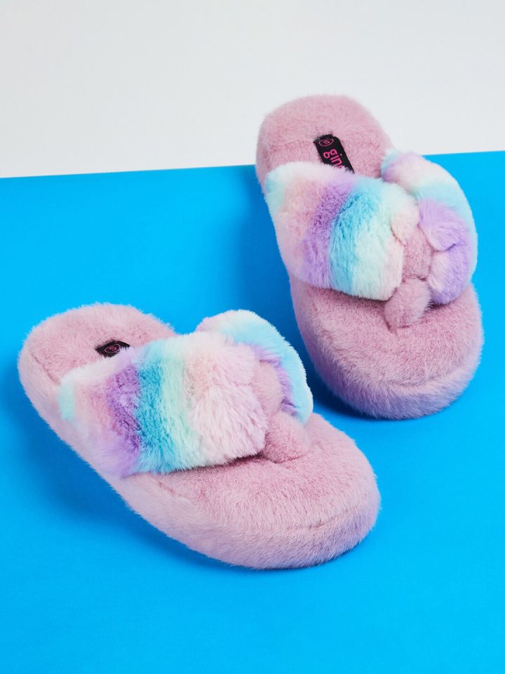 Ginger by Lifestyle Women Self Design Room Slippers