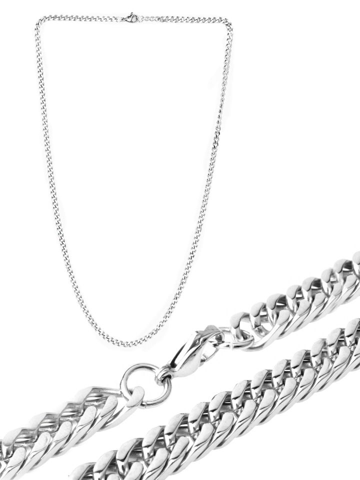2 sales silver chains