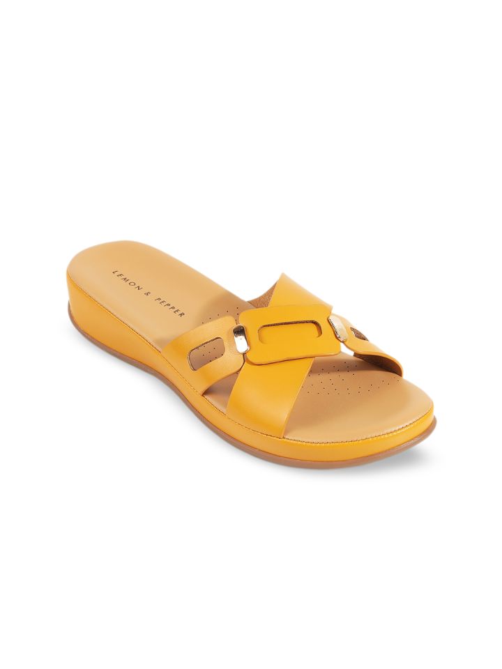 LEMON PEPPER Cut Out Detail Comfort Heels