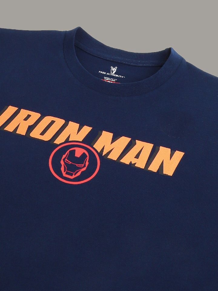 Free Authority Iron Man Printed Pure Cotton T Shirt