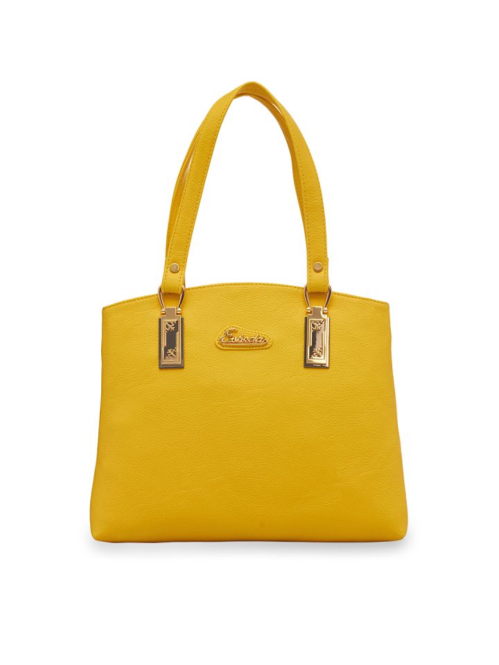 Buy ESBEDA Women Yellow Solid Shoulder Bag Handbags for Women