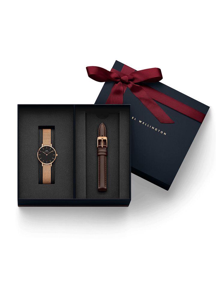 Buy Daniel Wellington Women Petite Melrose Black 28mm Bristol
