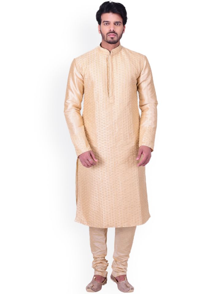 Buy Manyavar Men Cream Coloured Self Design Kurta With Churidar Kurta Sets For Men 2422831 Myntra Shop for the best festival collections at manyavar. manyavar men cream coloured self design kurta with churidar