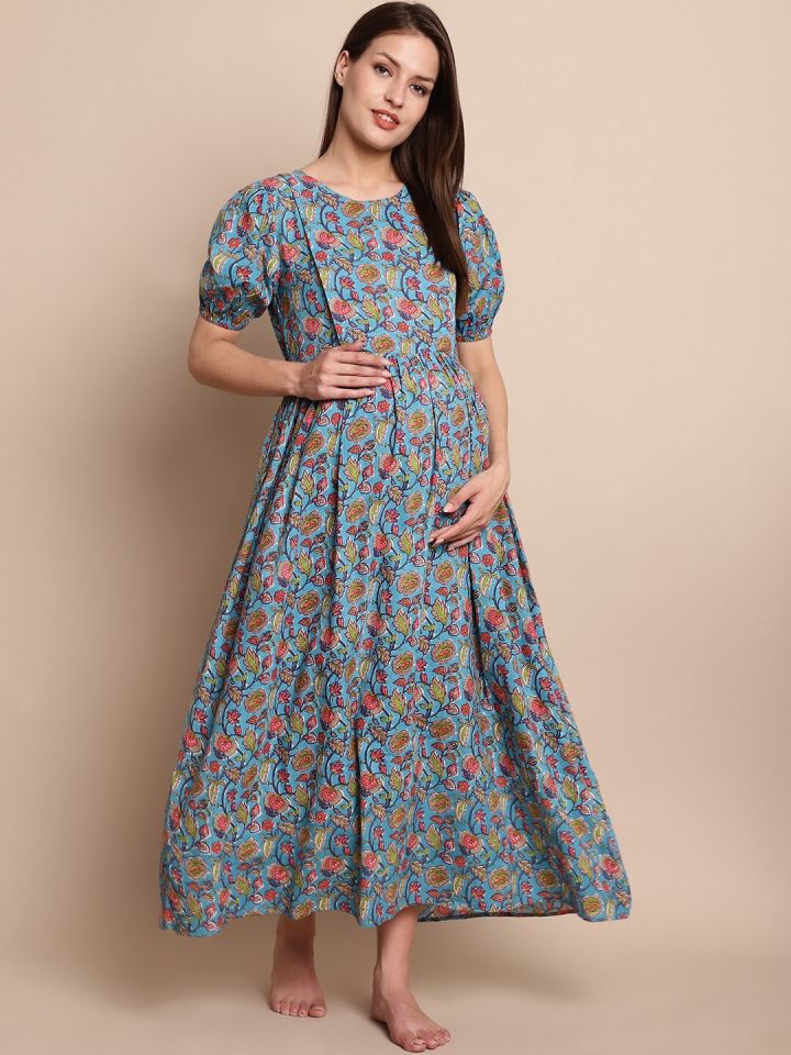 Feeding shop gowns myntra