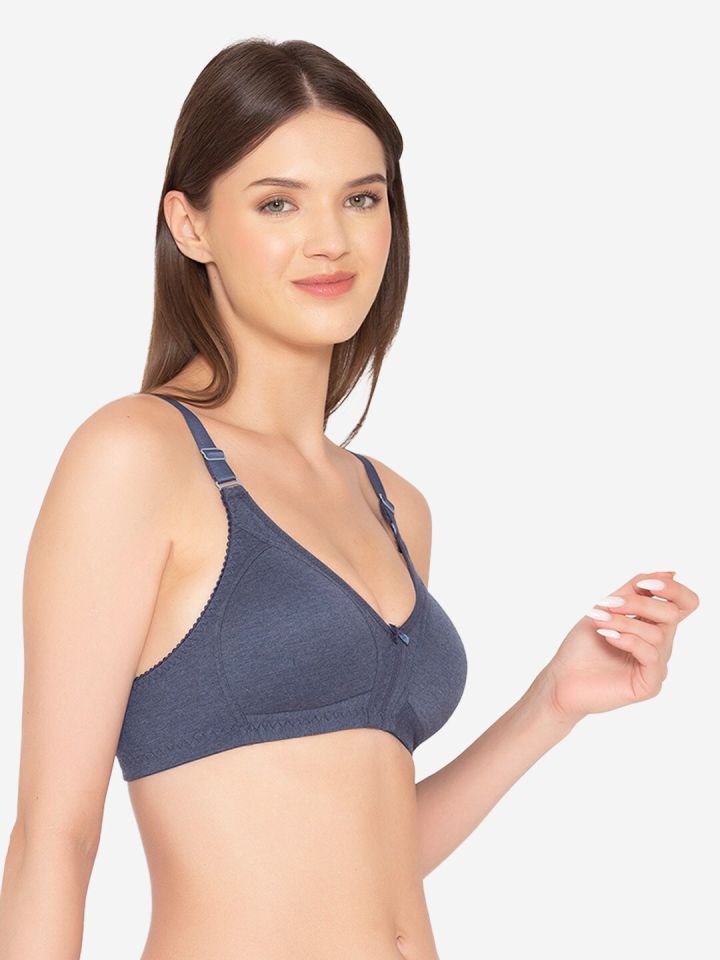 Buy GROVERSONS Paris Beauty Blue Bra Full Coverage And Non Padded