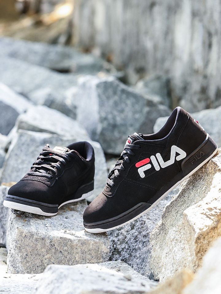 FILA Men Black Original Fitness Logo Sneakers