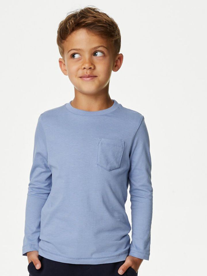 Marks Spencer Boys Pure Cotton T shirt