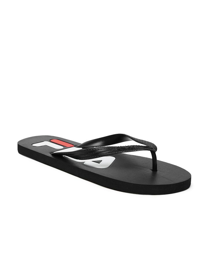 Buy FILA Men Black Solid Thong Flip Flops Flip Flops for Men