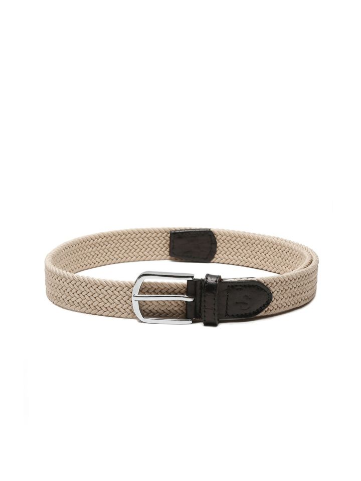 LOUIS STITCH Men Braided Stretchable Belt With Leather End (34) by Myntra