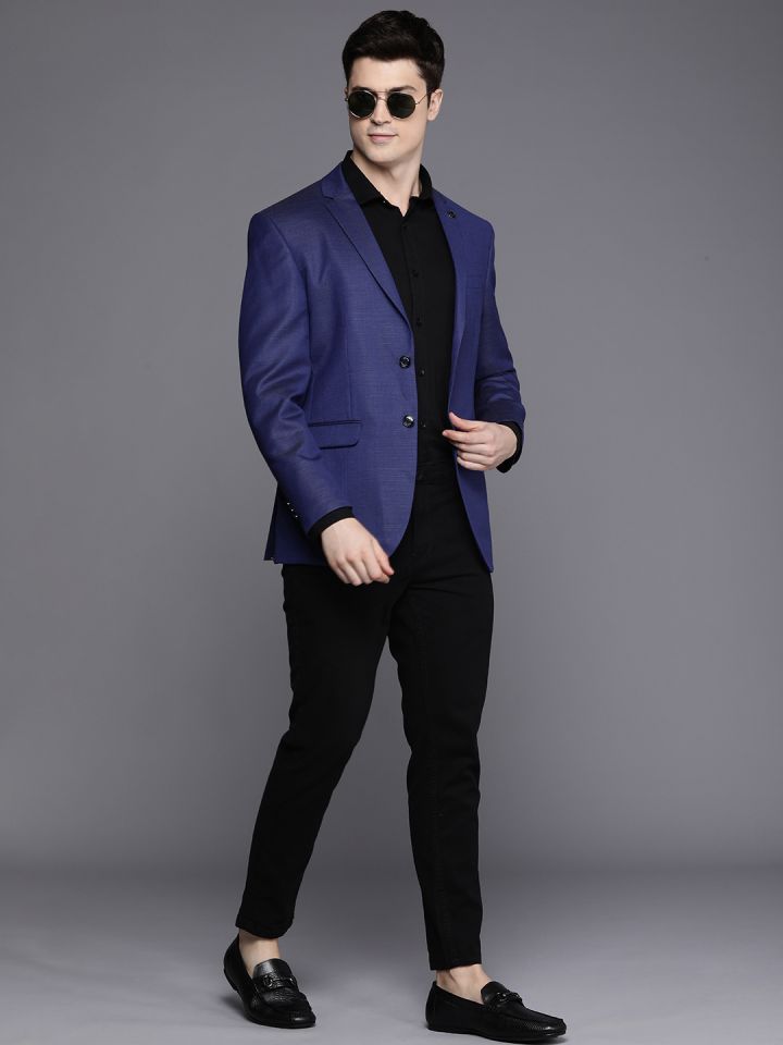 Allen Solly Men Slim Fit Single Breasted Blazer