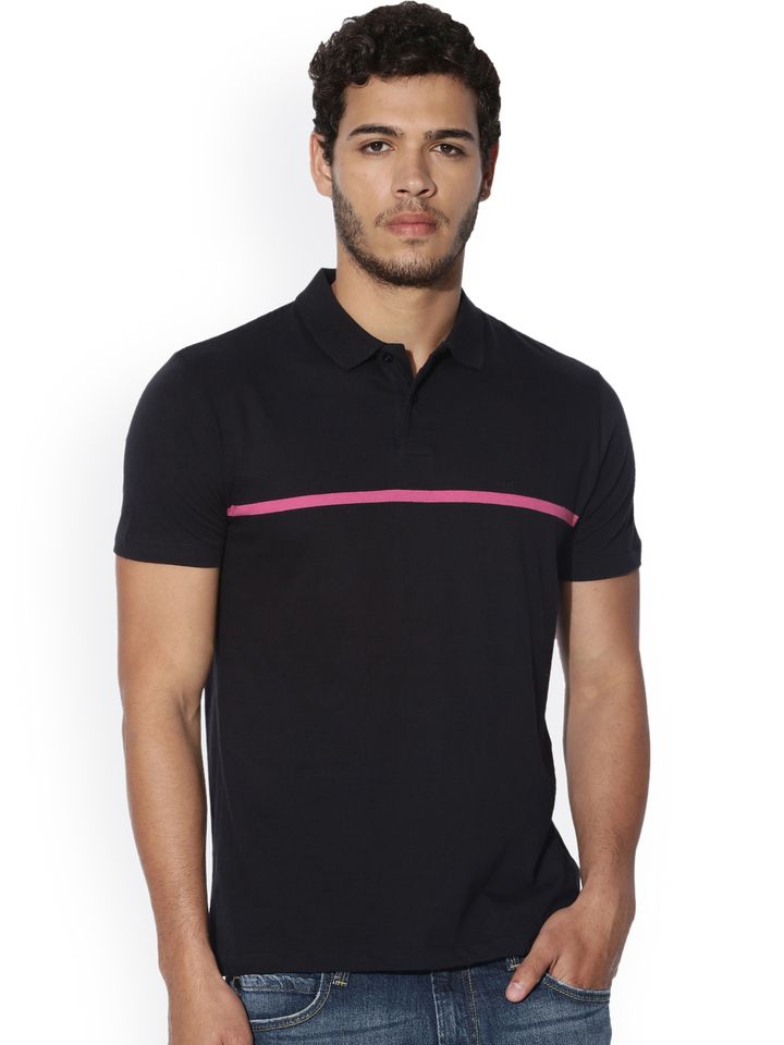 Buy Rare Rabbit Men Black Solid Polo Collar T Shirt Tshirts For Men 2428627 Myntra See more ideas about rare rabbit, clothes for women, trousers details. myntra