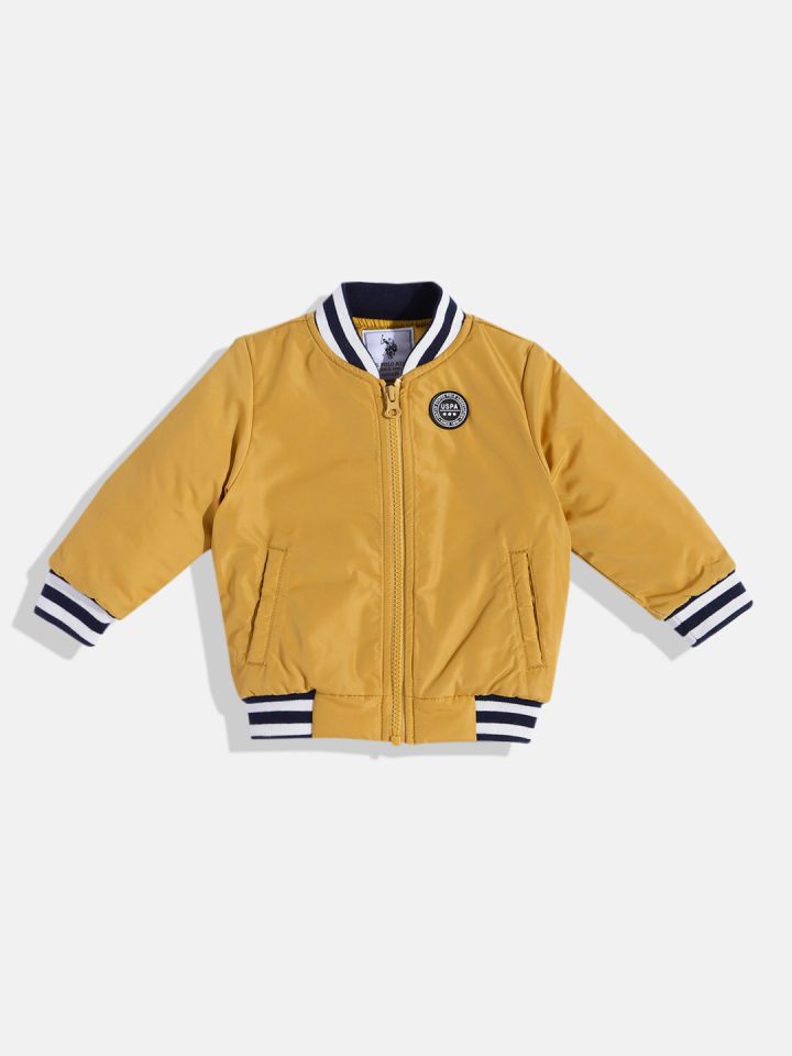 Buy U.S. Polo Assn. Kids Boys Solid Bomber Jacket Jackets for
