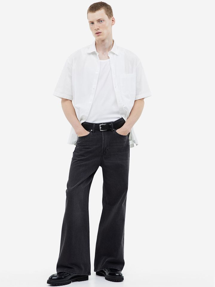 Buy H M Men Bootcut Loose Jeans Jeans for Men 24320718 Myntra
