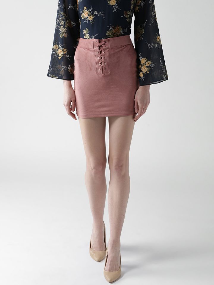 Forever 21 Women Textured Mini Skirt Tan Brands For Less