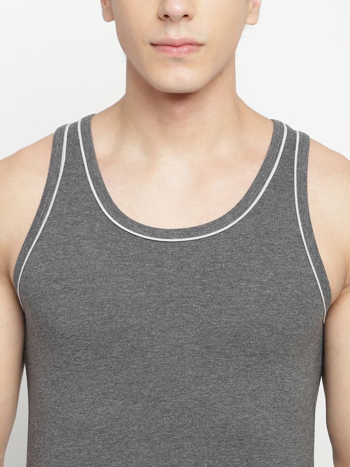 La Intimo 100% Cotton Innerwear Vest for Men