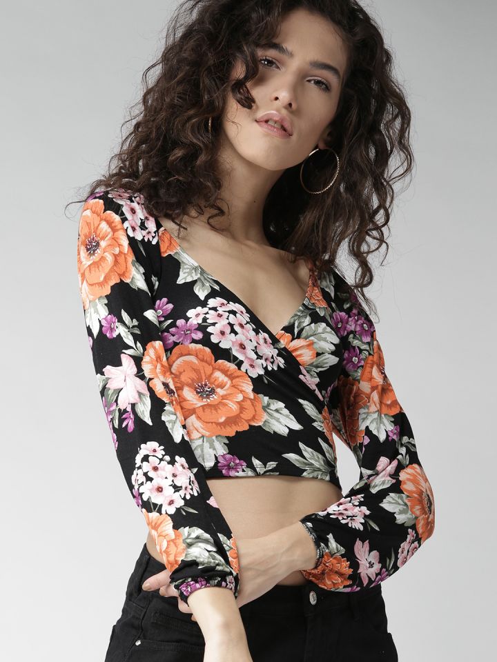 Forever 21 wrap shirt outlet