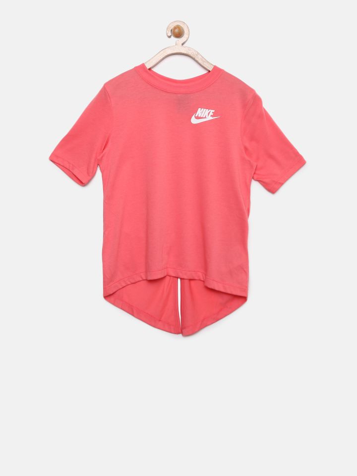 baby pink nike top