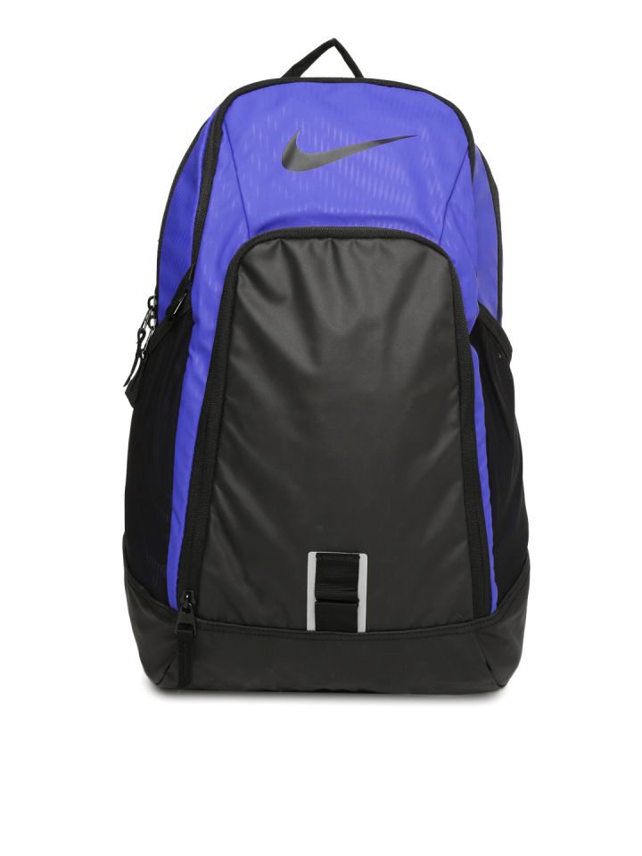 Nike unisex blue & black alpha rev colourblocked backpack discount