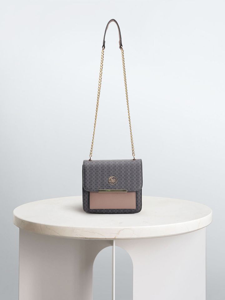 Buy U.S. Polo Assn. Women PU Structured Shoulder Bag Handbags