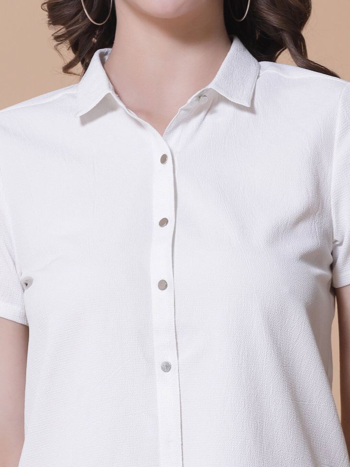 Women Classic Colourblocked Cotton Casual Shirt