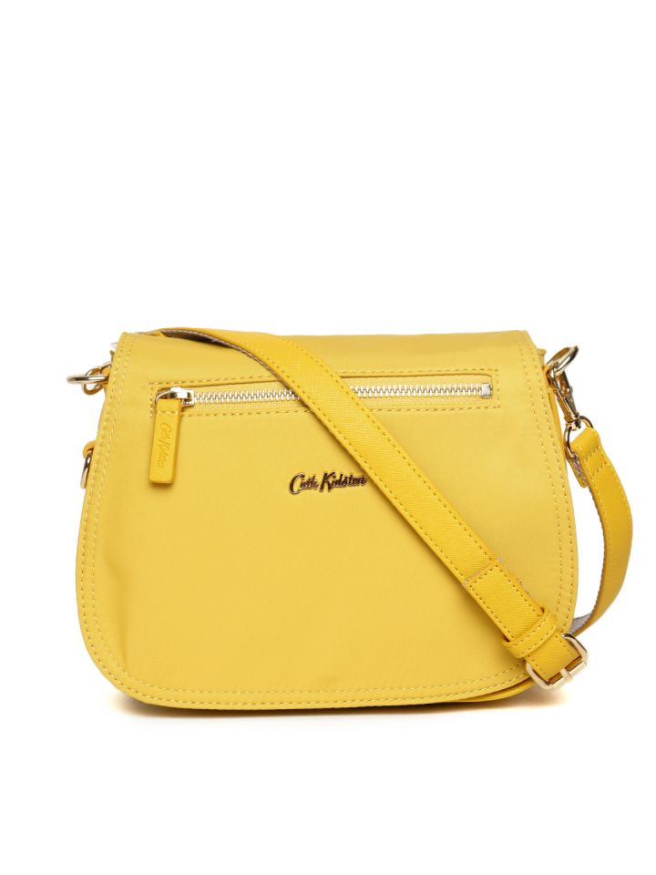 Cath kidston yellow leather bag sales