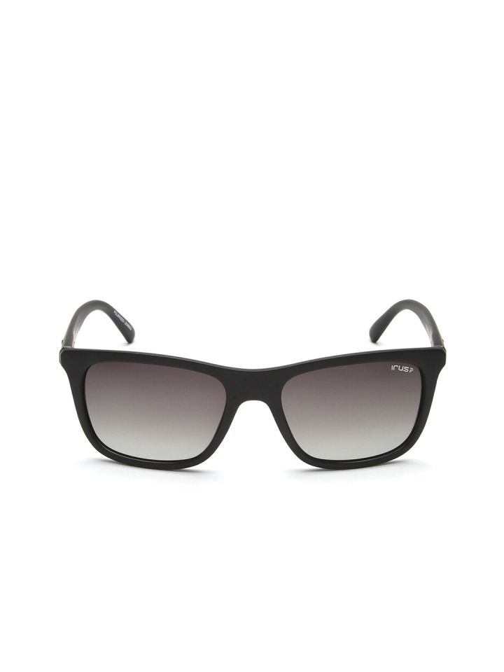 Buy IRUS By IDEE Men Grey Lens Black Square Sunglasses With