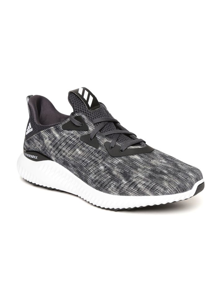 Buy Men Grey & Black Alphabounce SD Patterned Running - Sports Shoes for Men |
