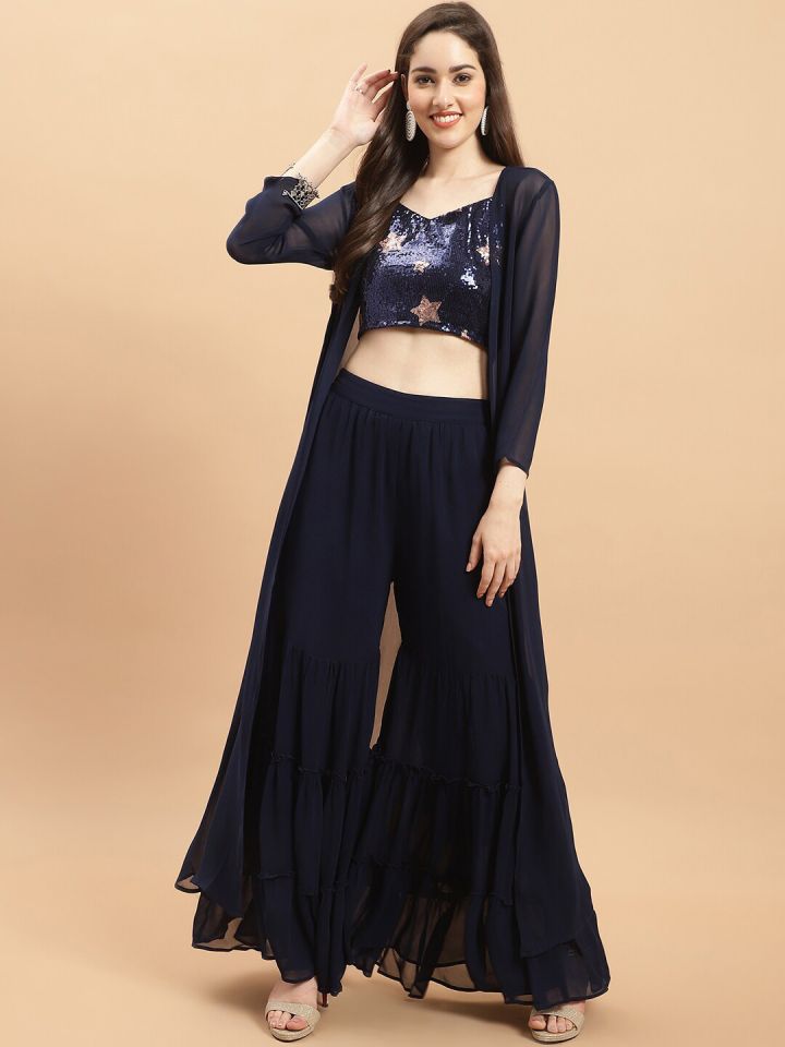 Crop top store dress myntra