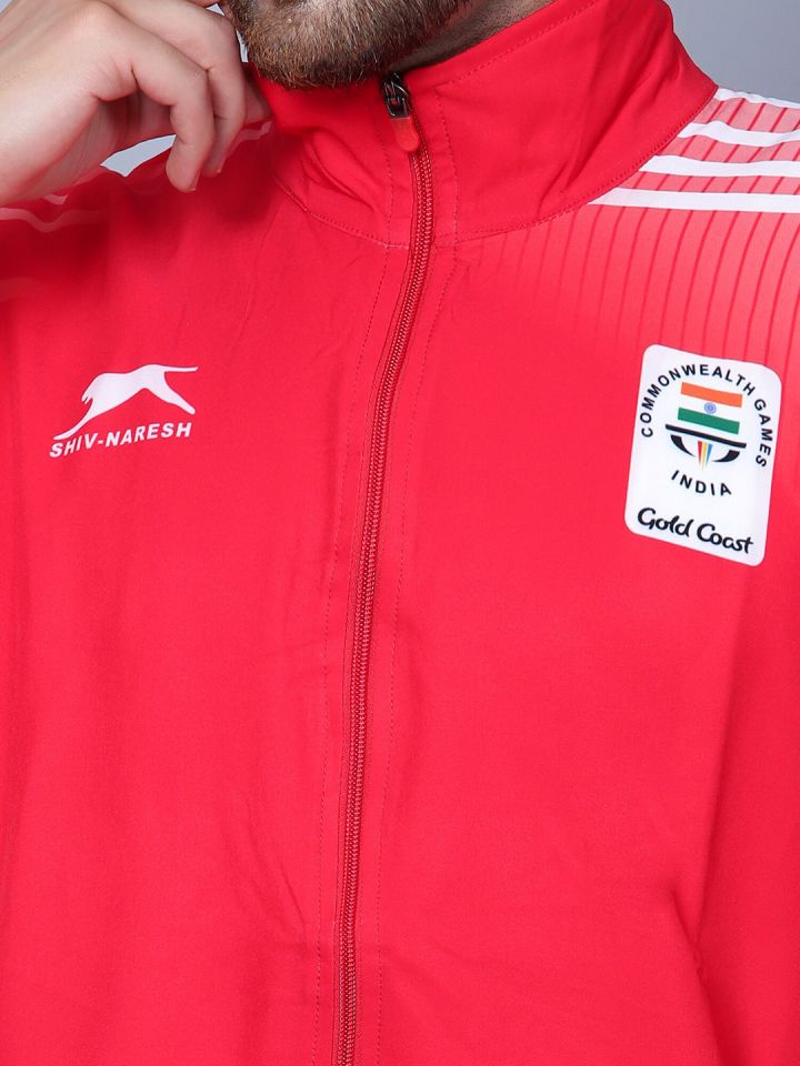 Shiv Naresh Printed Mock Collar Sport Tracksuits