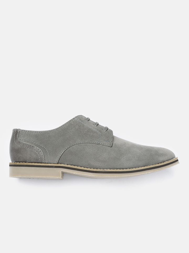 Mens grey shop derby shoes