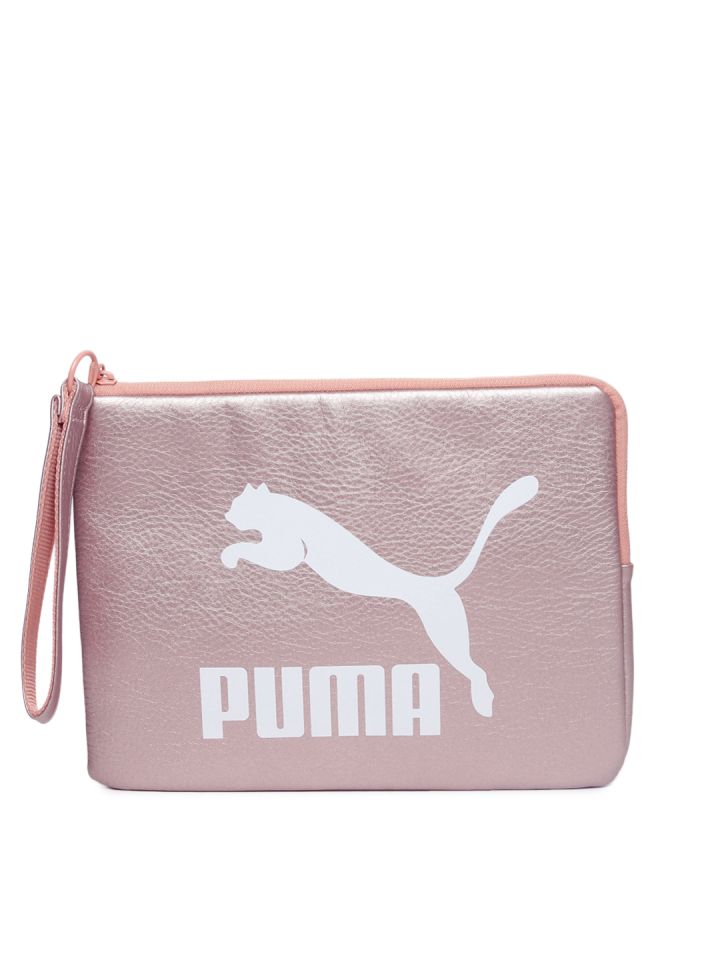 Buy Puma Peach Coloured Printed Clutch Clutches for Women