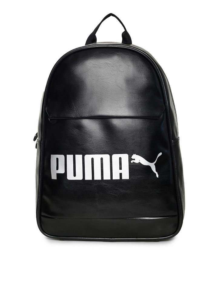 Buy Puma Unisex Black Brand Logo Campus Backpack Backpacks for