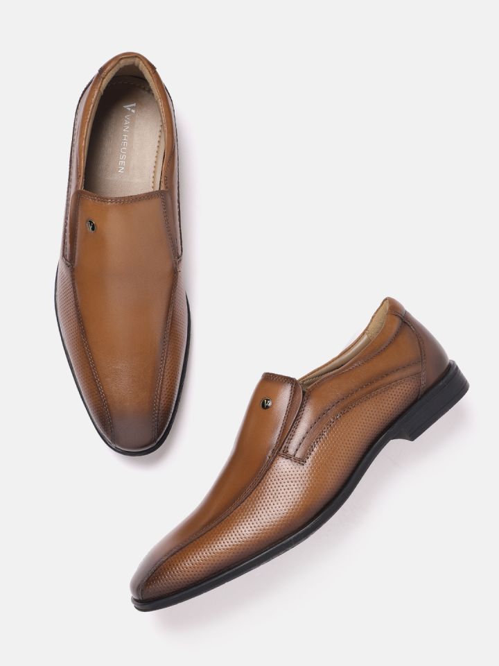 Buy Van Heusen Men Leather Formal Slip On Shoes - Formal Shoes for Men  24453022