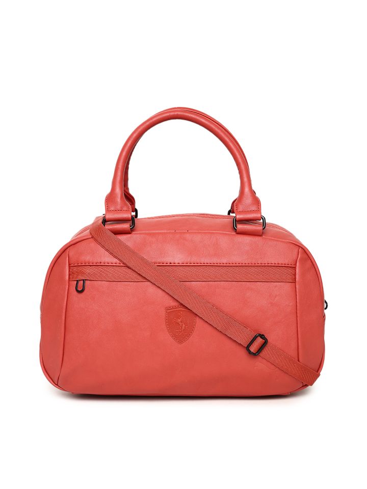 puma red handbag
